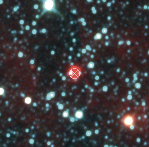 IRAS 16552-3050の赤外線画像