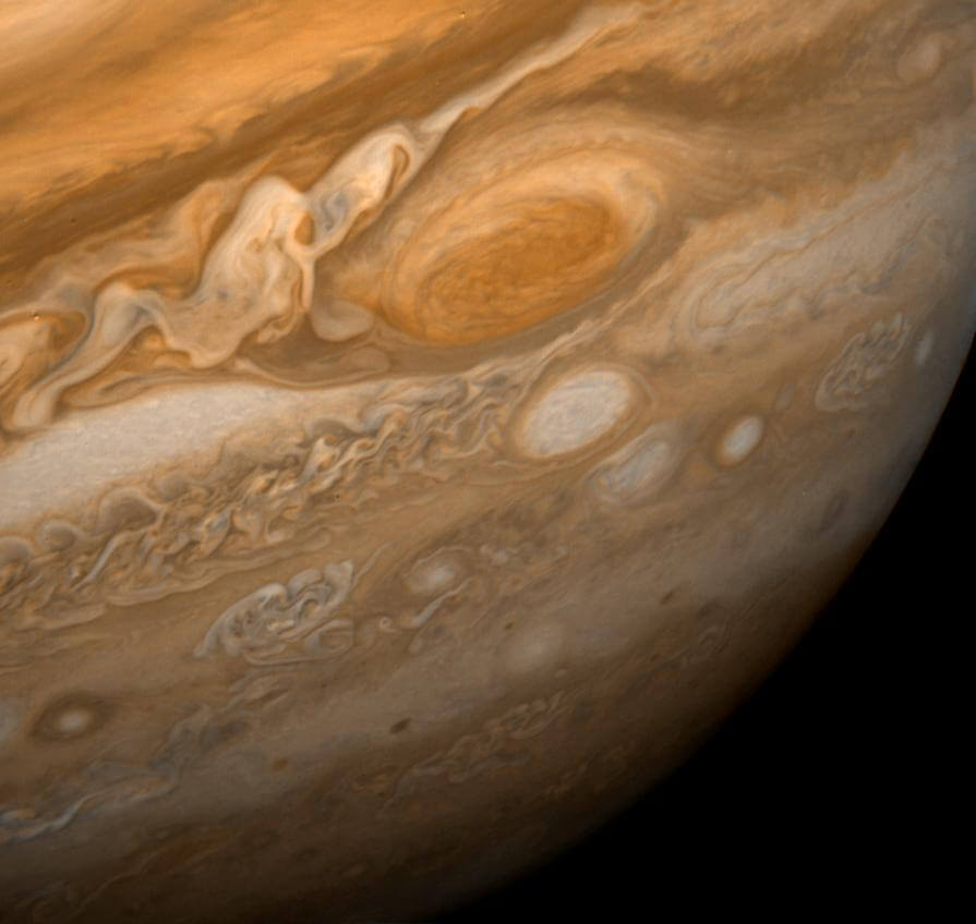 ボイジャー1号が撮影した木星