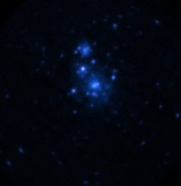 M51の疑似カラー画像