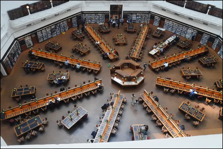 メルボルン街めぐり（３）/メルボルン州立図書館、美しい！＠豪州/メルボルン