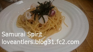 Yasai Cafeのたらことイカのスパゲティ