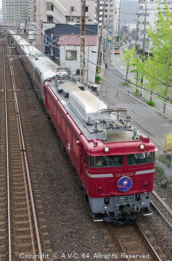 EF81139｢カシオペア紀行｣ via 常磐線